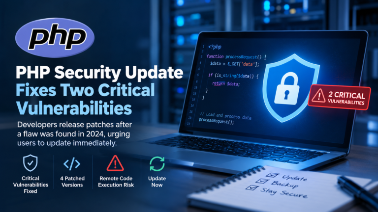 PHP security update addressing critical software vulnerabilities